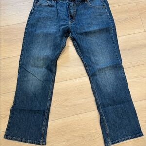 Wrangler Men's Bootcut Jeans in Dark Blue